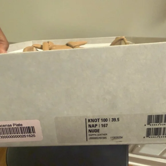 Jimmy Choo Tan Knotted Strap Stiletto Sandals - Picture 3 of 5